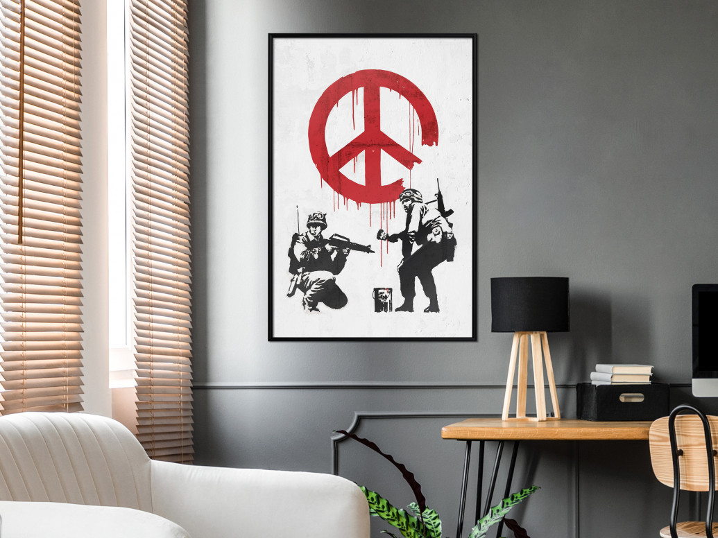 Poster - Banksy: CND Soldiers II, cu Ramă neagră, 40x60 cm - 1 | YEO