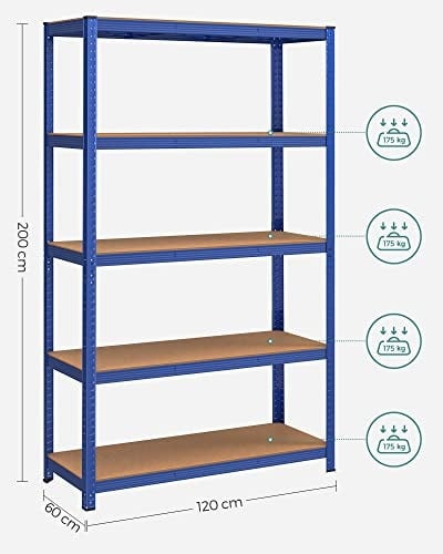 Raft Metalic Model Robin, Albastru, 200x120x60 cm - 3 | YEO