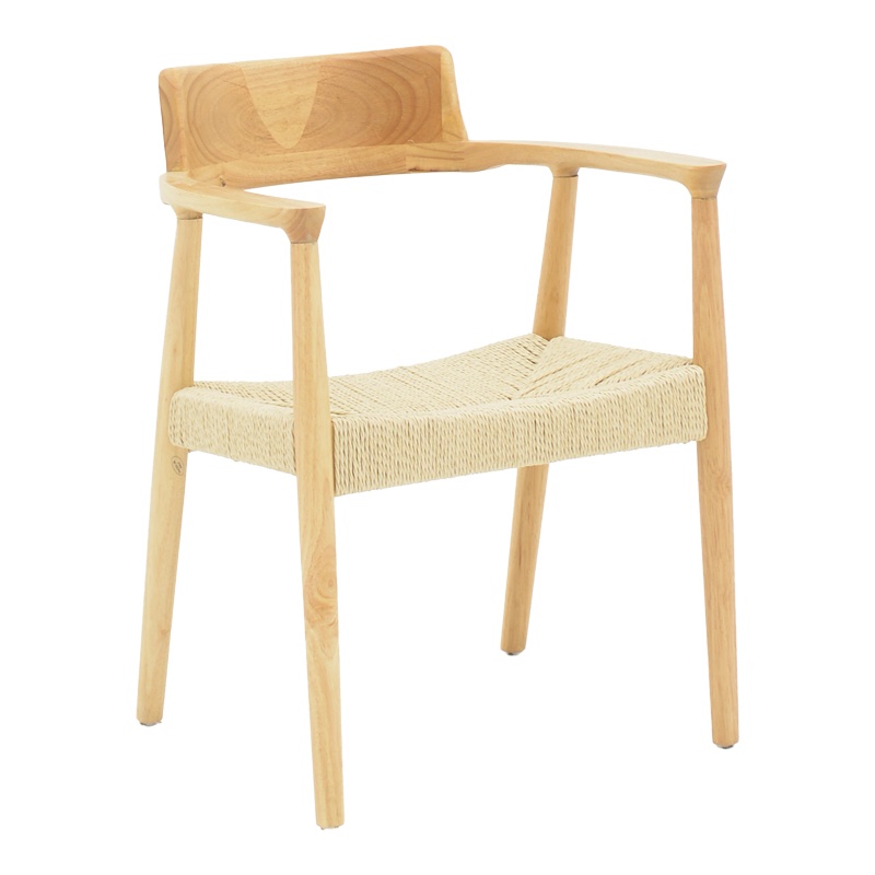Scaun cu Brate Model Jojene, Natur, 58x54x79 cm