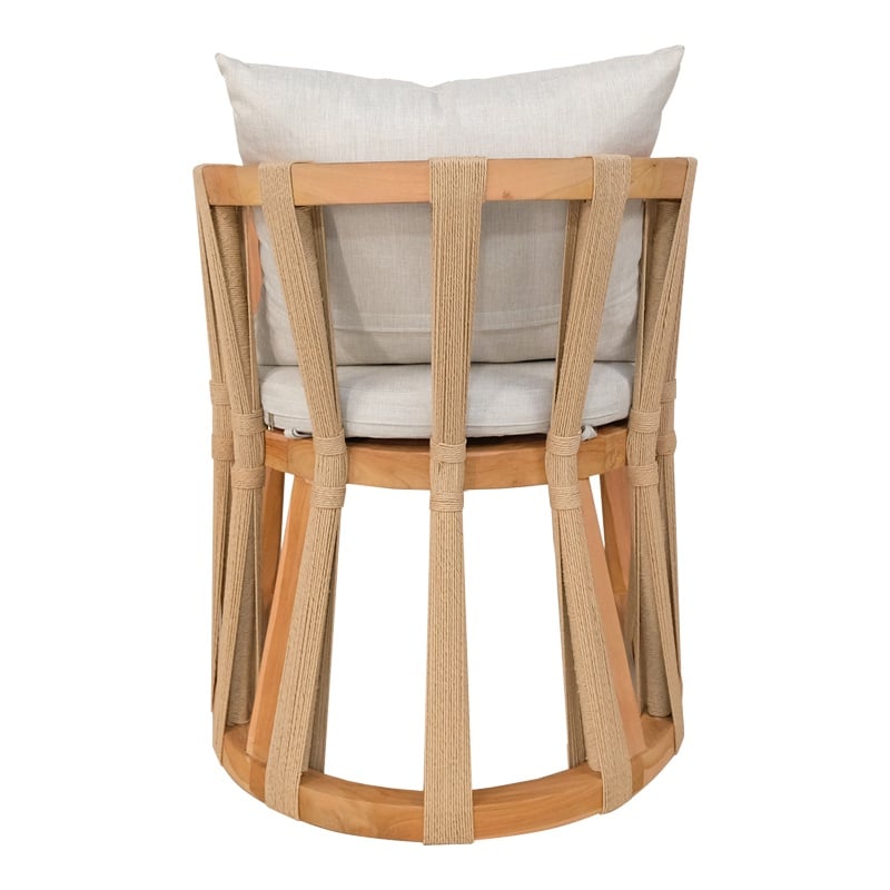 Scaun cu Brate Model Morani, Natur, 61x66x75 cm - 4 | YEO