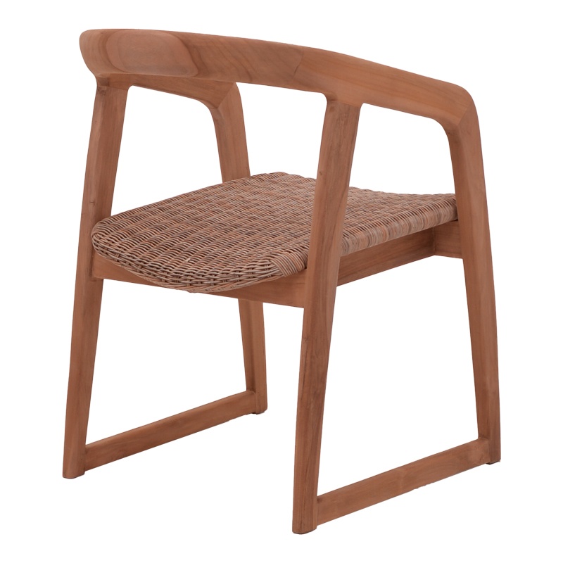 Scaun cu Brate Model Somalia, Natur/Maro, 57x62x80 cm - 1 | YEO