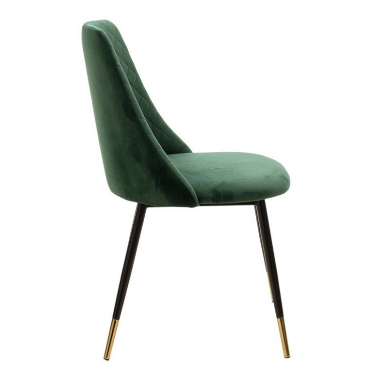 Scaun Model Giselle, Verde/Negru, 51x52x82 cm - 3 | YEO