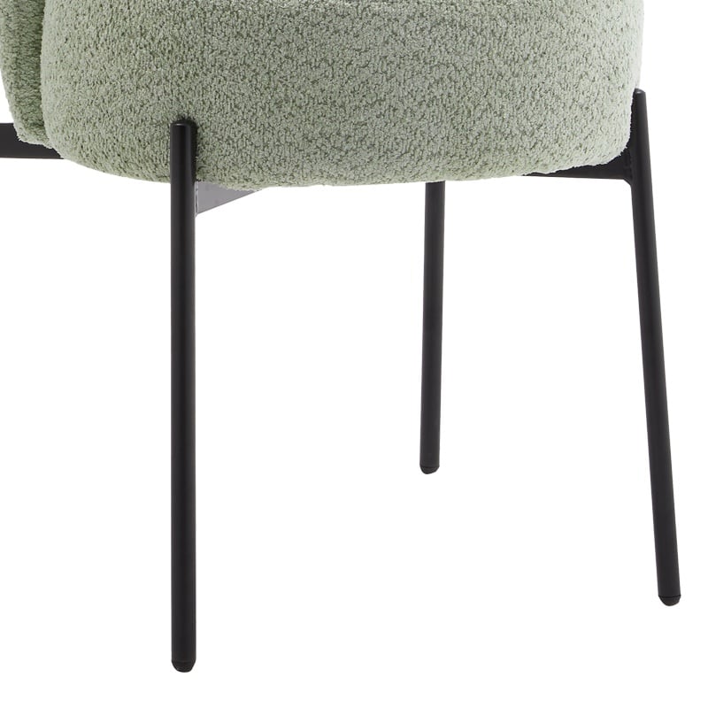 Scaun Model Houlian, Verde menta/Negru, 46x66x89 cm - 2 | YEO