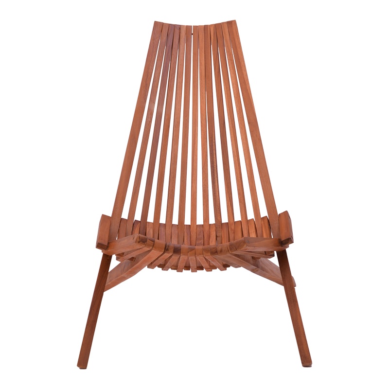Scaun Model lounge, Natur, 101x63x80 cm - 3 | YEO