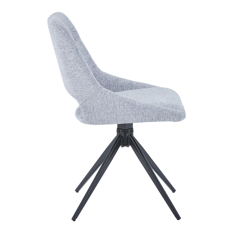 Scaun Model Luciano, Gri/Negru, 52.5x54x85 cm - 1 | YEO