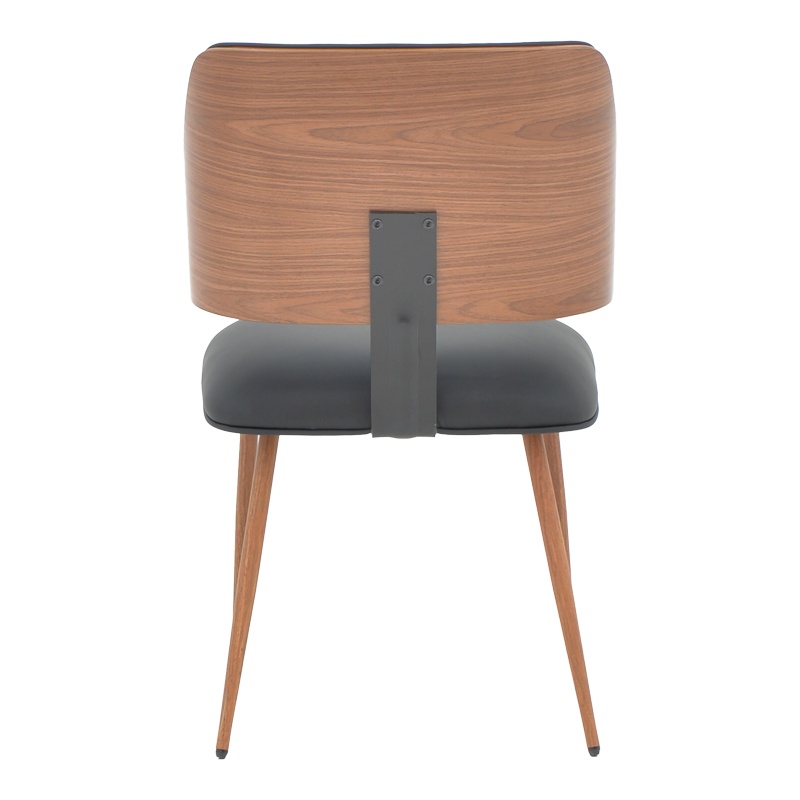 Scaun Model Ubane, Negru/Nuc, 53x62.5x85 cm - 4 | YEO