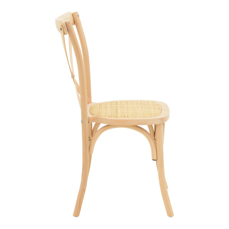 Scaun stivuibil Dylon, natural, 48x52x89 cm - 4
