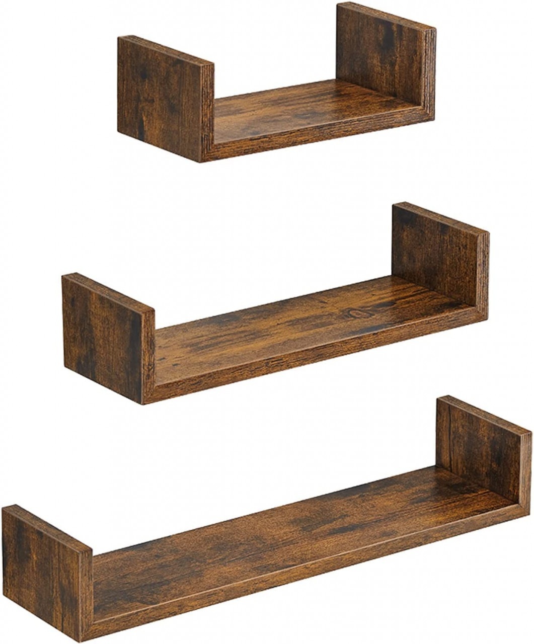 Set 3 etajere de perete, Songmics, Antic, 30x15x10 cm - 1 | YEO