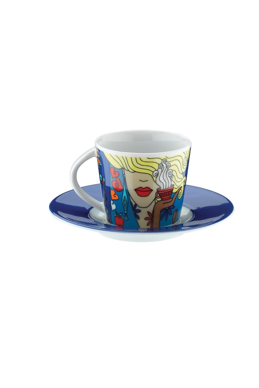 Set cești de cafea, 12 bucati Serenia Multicolor 6x8x6 cm - 3 | YEO