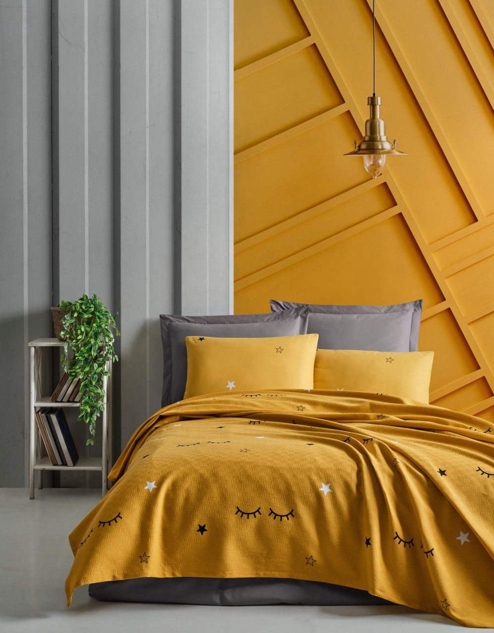 Set Cuvertura Pique Model Dide v2 Yellow