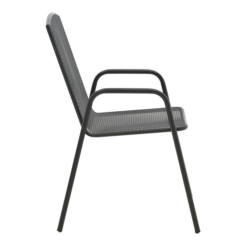 Set masă și scaune de exterior, 3 Piese, Model Vergo-Pomedon, Negru - 3 | YEO