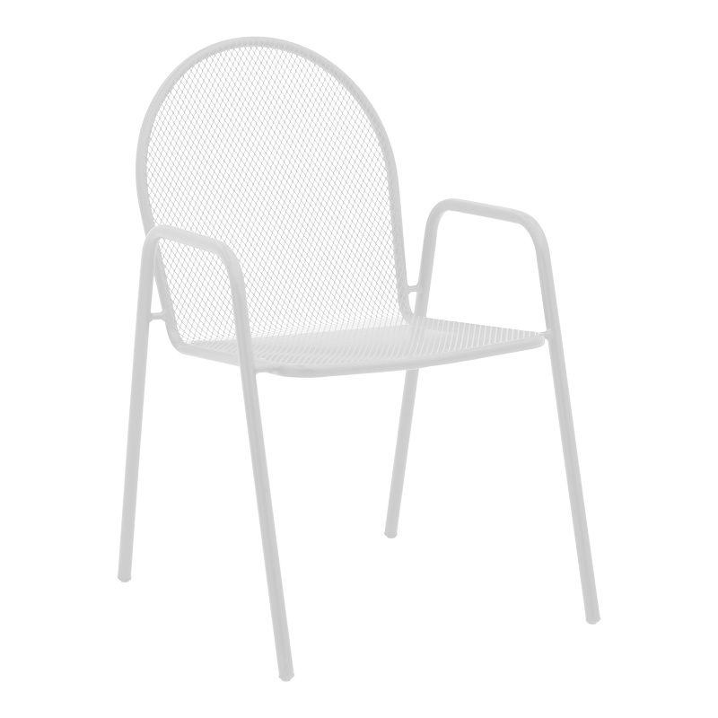 Set masă și scaune de exterior, 3 Piese, Model Vergo-Tarete, Alb - 1 | YEO