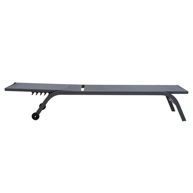 Sezlong Jaipur aluminiu antracit-textilena gri inchis - 2 | YEO