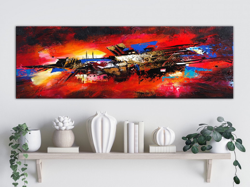 Tablou - Colours of Childhood (1 Part) Narrow 150x50 cm - 1 | YEO