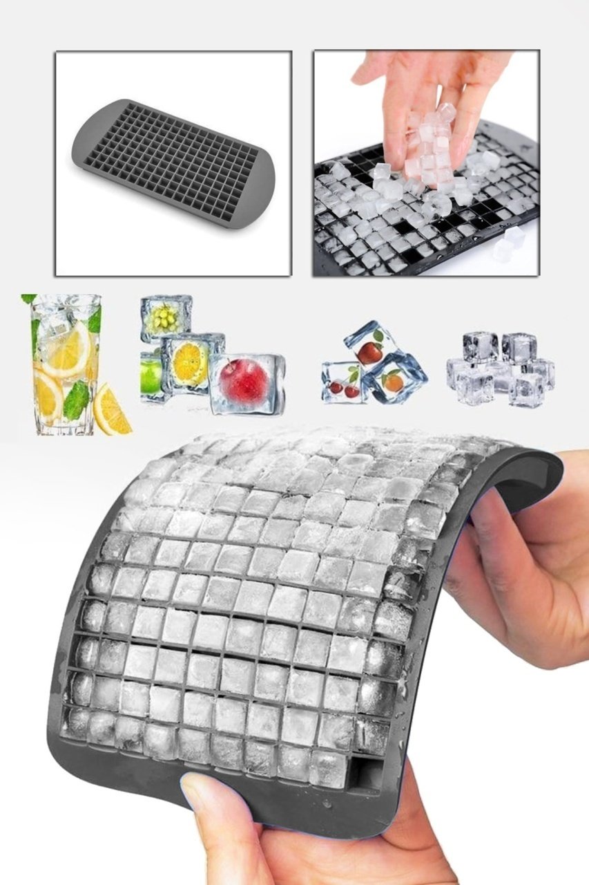 Tavita silicon pentru cuburi de gheata KAR Gri 24x12 cm