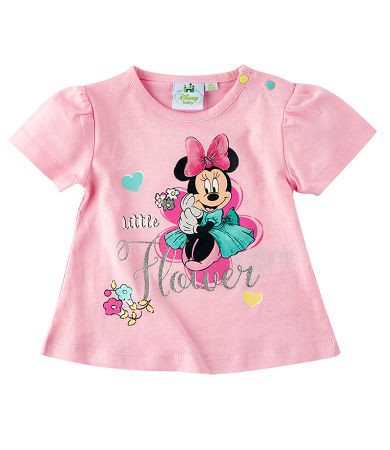 Tricou roz cu maneca scurta Minnie Mouse