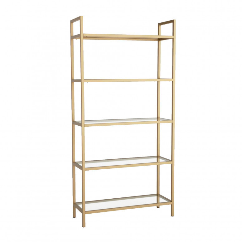 Biblioteca Model K101, Auriu, 80x30x165 cm - 4 | YEO