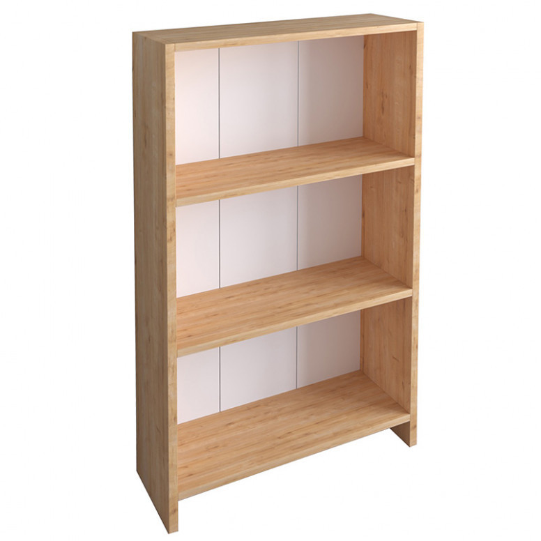 Biblioteca Pako World, Model Linet, 56x20x108 cm, Stejar sonoma/Alb