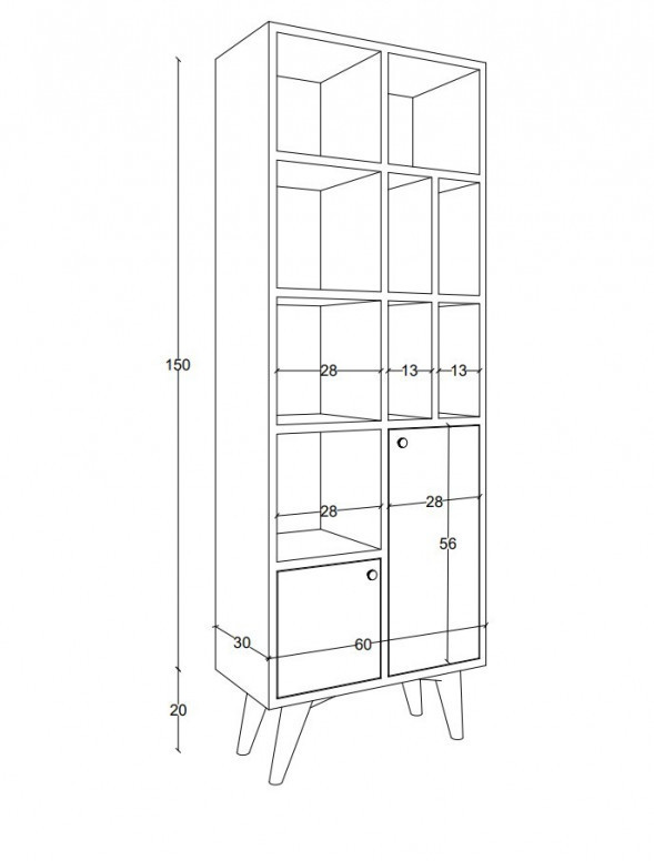 Biblioteca Salvador, Model Lasko, Stejar - 4 | YEO