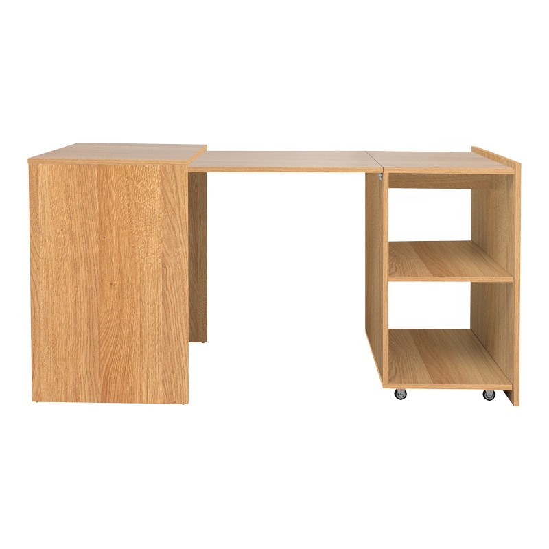 Birou cu lungime adaptabila Model Tivouzal, Stejar sonoma, 140x60x72 cm - 2 | YEO