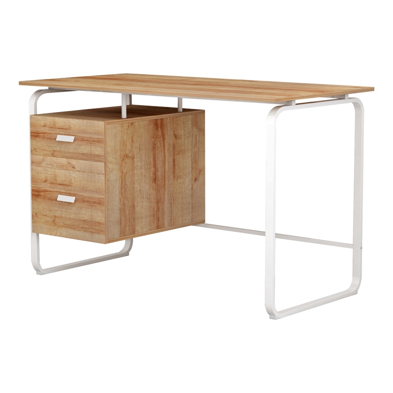 Birou cu sertare Model Clarity, Alb, 120x60x75 cm - 2 | YEO