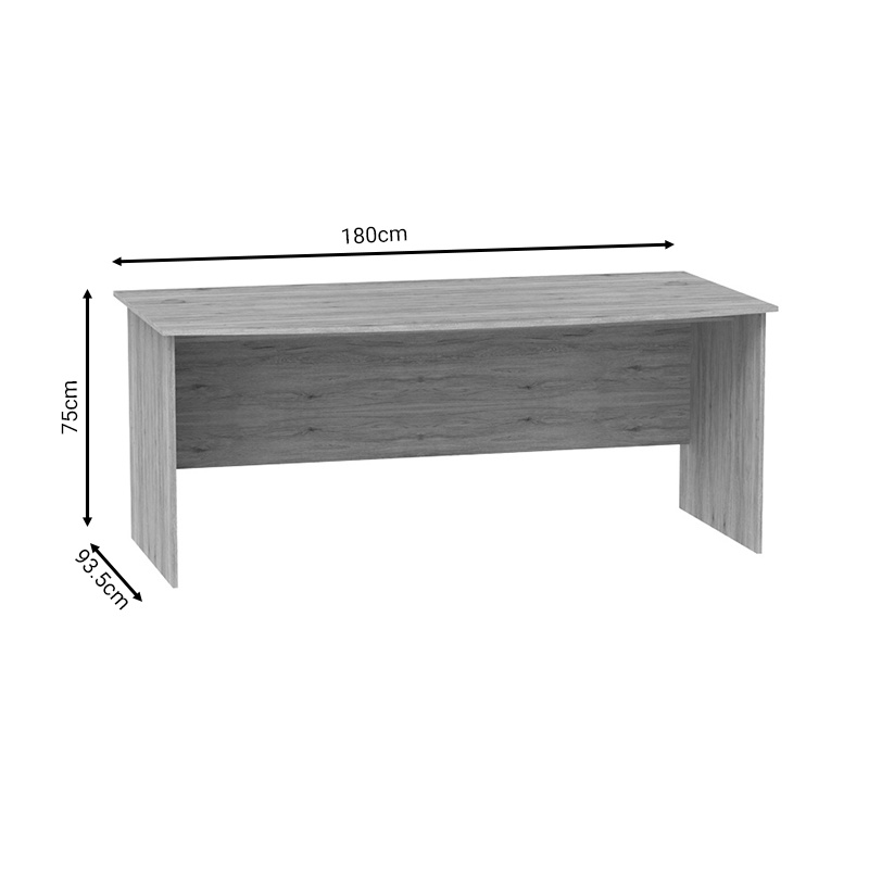 Birou Model Anze, Natur, 180x93.5x75 cm - 3 | YEO