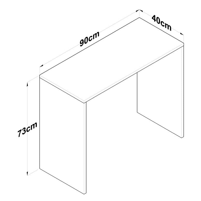 Birou Salvador, model HA114, 90x73x40 cm, Nuc