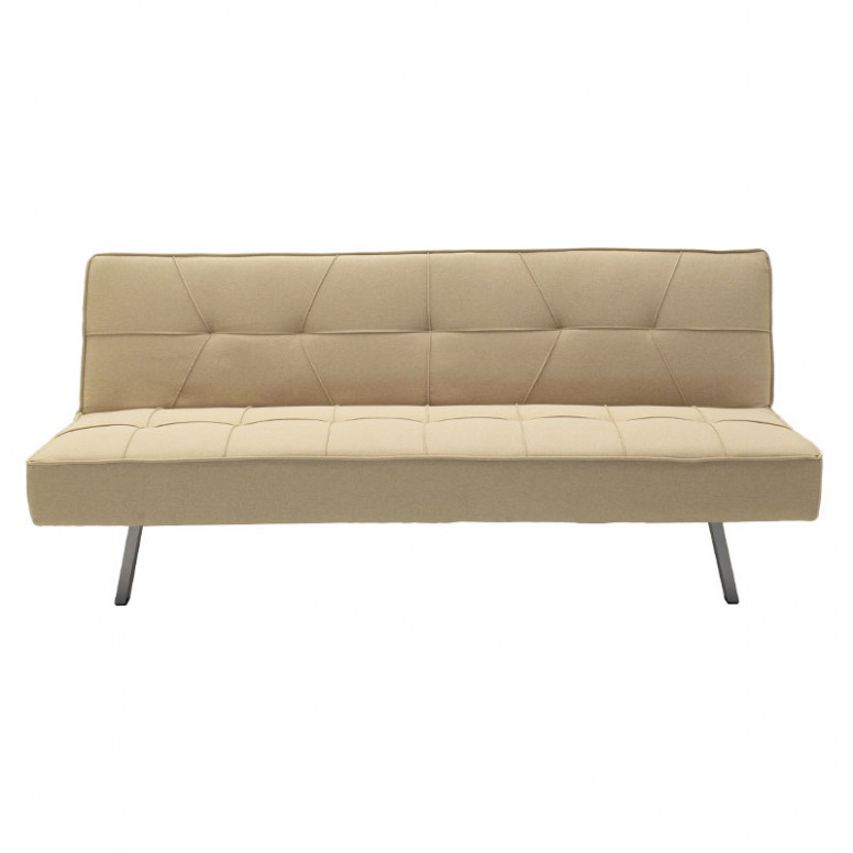 Canapea extensibila 3 locuri Travis cu material textil de culoare bej 175x83x74cm - 1 | YEO