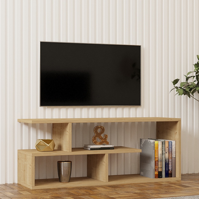 Comodă TV Model Waldo, Natur, 100x29.5x40 cm - 1 | YEO