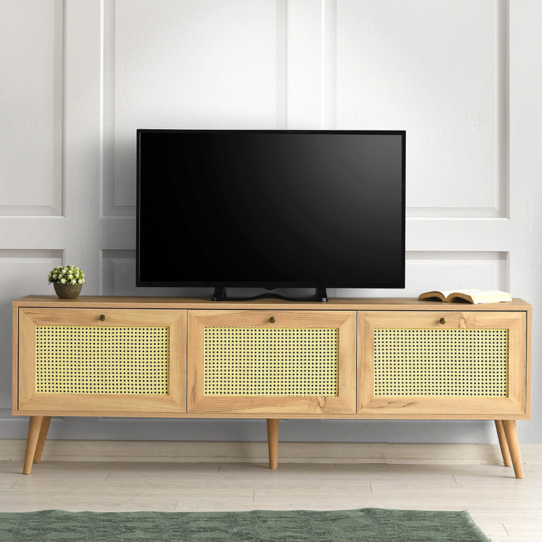 Comoda TV Salvador, Model Likya, 180x60x40 cm, Nuc - 1 | YEO