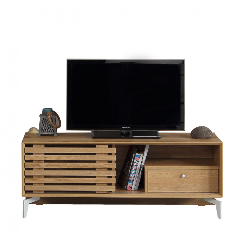 Comoda TV Salvador, Model Lulu, 100x50x41 cm, Nuc - 3 | YEO