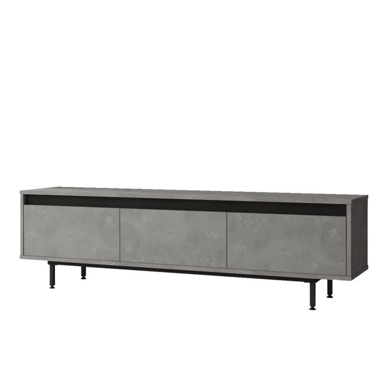 Comoda TV Salvador, Model LV1, 160x45.2x35.5 cm, Gri - 4 | YEO