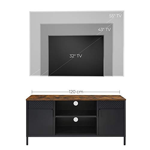 Comoda TV Songmics, Model Rios, 120x40x55 cm, Negru - 4 | YEO