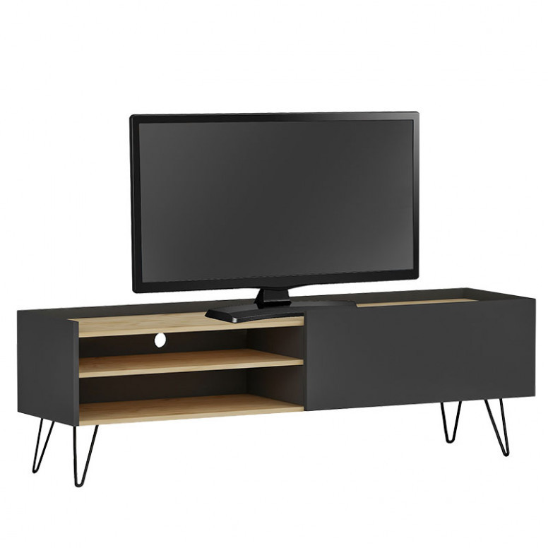 Comoda TV Veronica Alb-Oak 120x33x49.5 cm