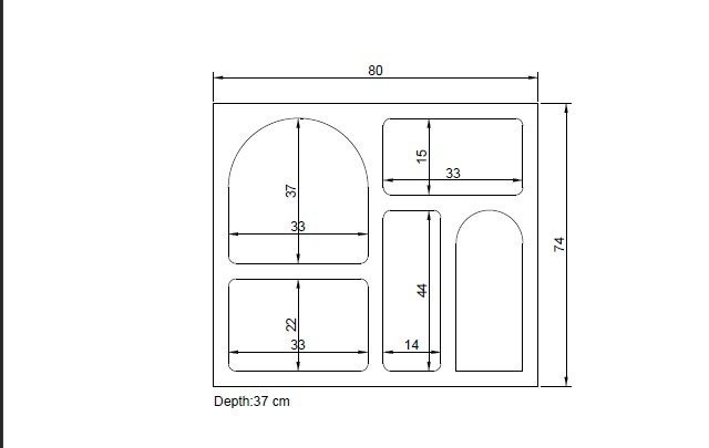 Consola Model Lesa, Alb, 80x35x74 cm