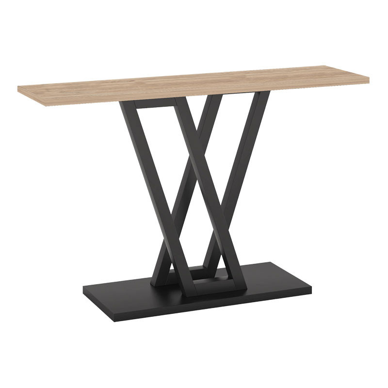 Consola Model Wirmo, Natur/Negru, 110x30x80 cm