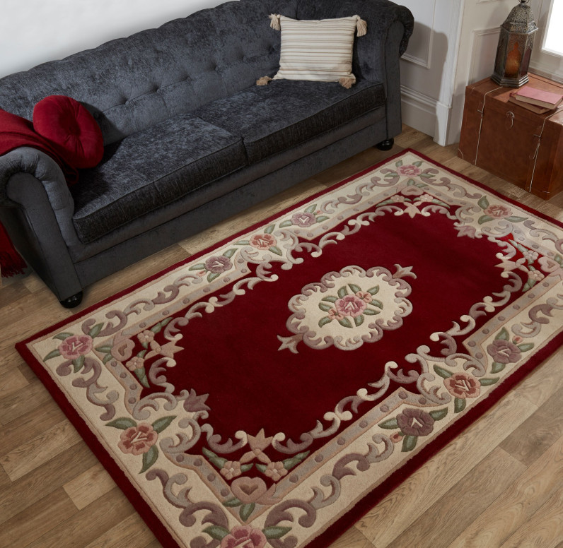 Covor Aubusson Rosu 75X150 cm, Flair Rugs