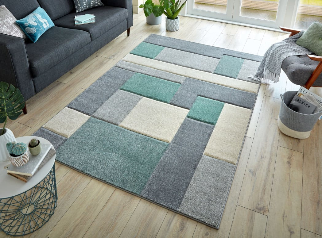 Covor Cosmos Mint/Gri/Crem 80X150 cm, Flair Rugs