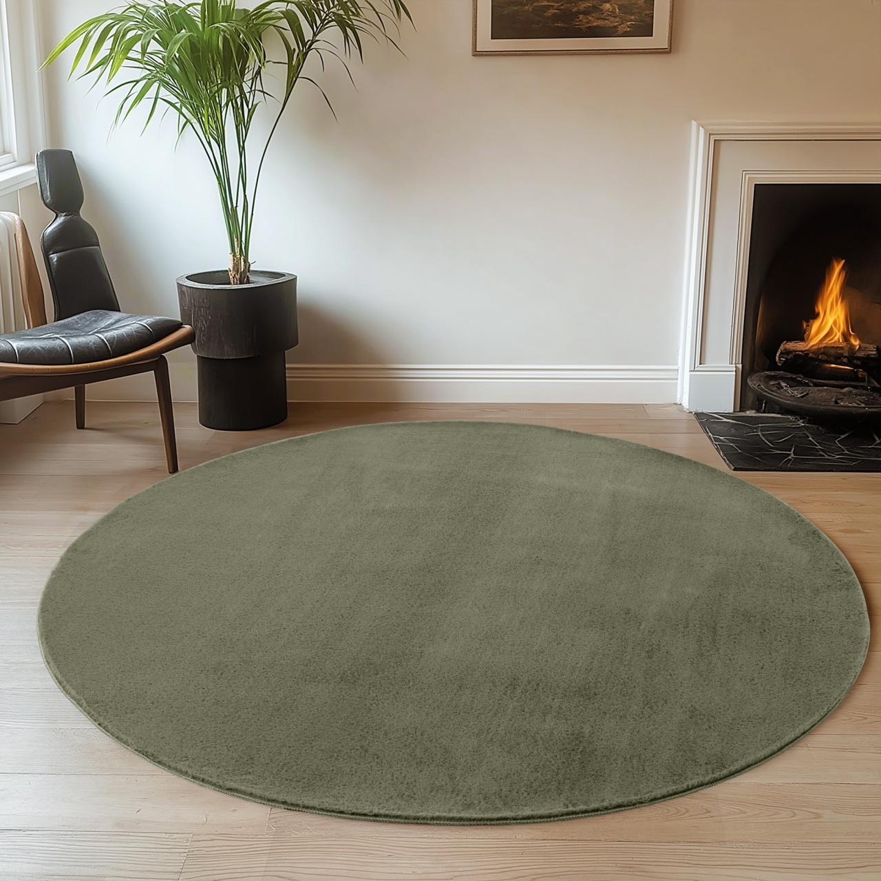 Covor Joy Verde, Rotund, D160 cm