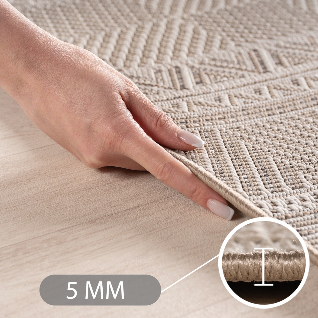 Covor traversa Desert V3 Bej, 80 x 150 cm - 2 | YEO