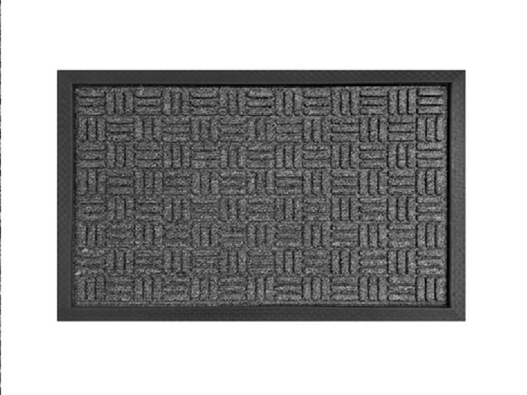 Covoras Intrare Loop Dark Grey, 40x60 cm, Cauciucat