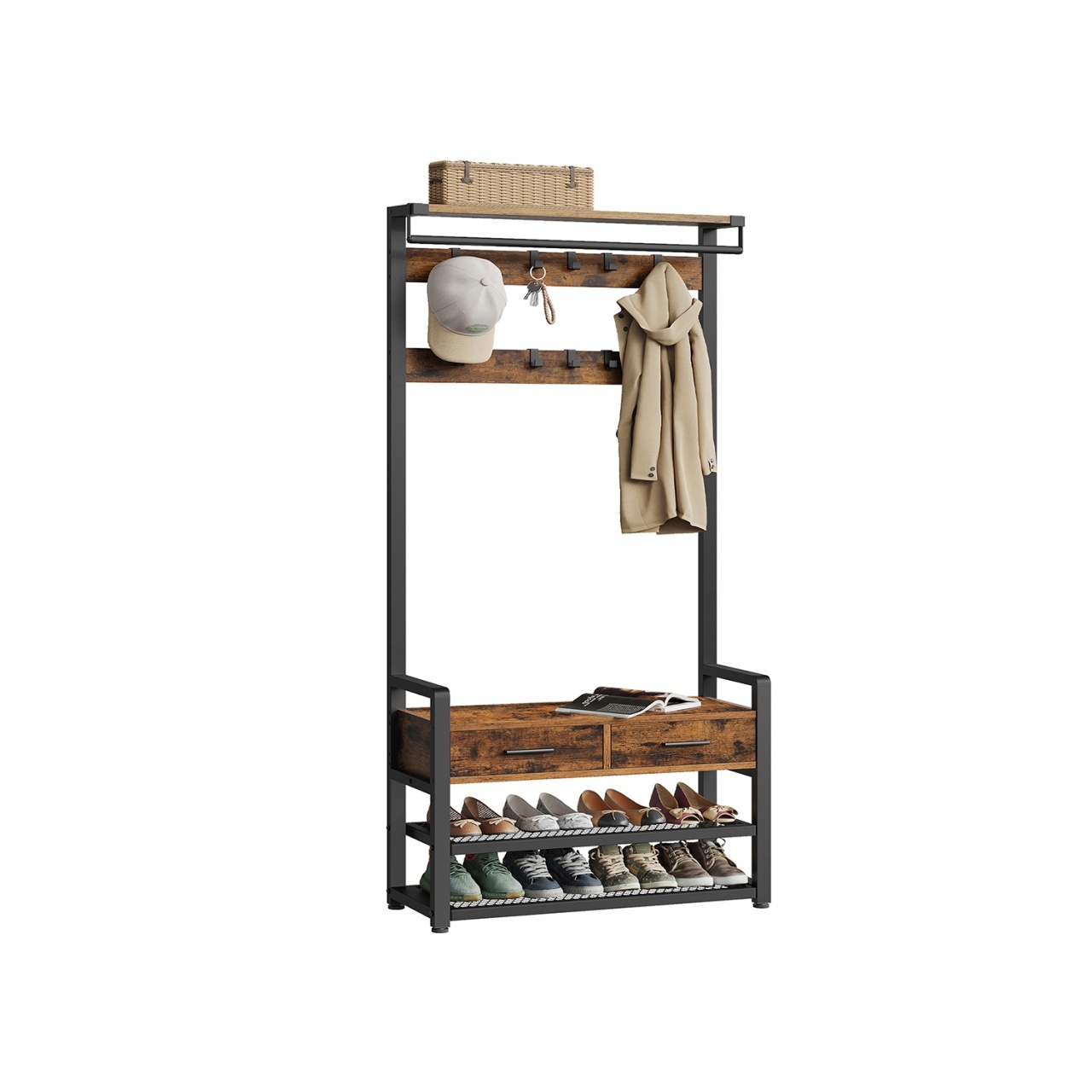 Cuier intrare Vasagle Maro 80.4x30x181.6 cm - 1 | YEO