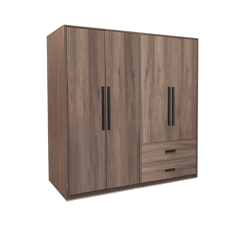 Dulap haine Edritte, nuc deschis, 160x52x195 cm