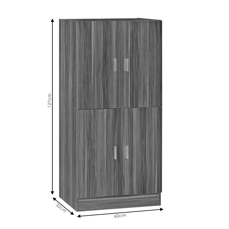 Dulap pantofi Felicity culoare lemn natural 60x32x127cm - 3 | YEO