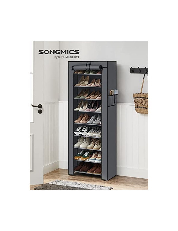 Dulap pliabil, Songmics, Negru, RXJ10H, 58 x 28 x 160 cm - 1 | YEO