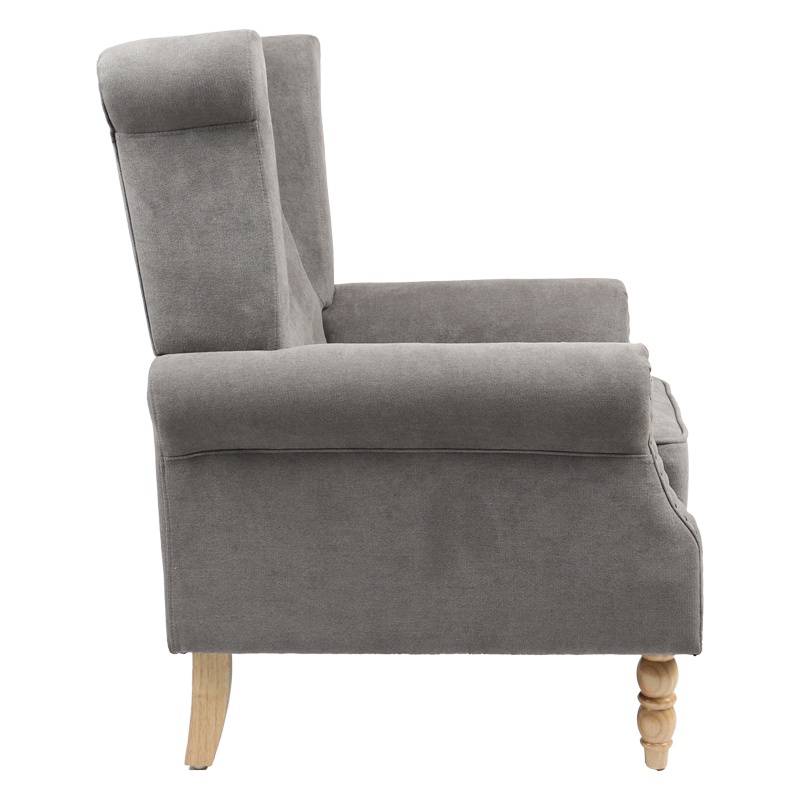 Fotoliu Model Piore, Gri/Natur, 77x80x106 cm - 2 | YEO