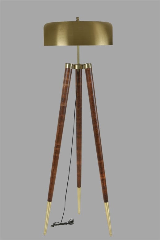 Lampadar 8578-4 Auriu/Nuc