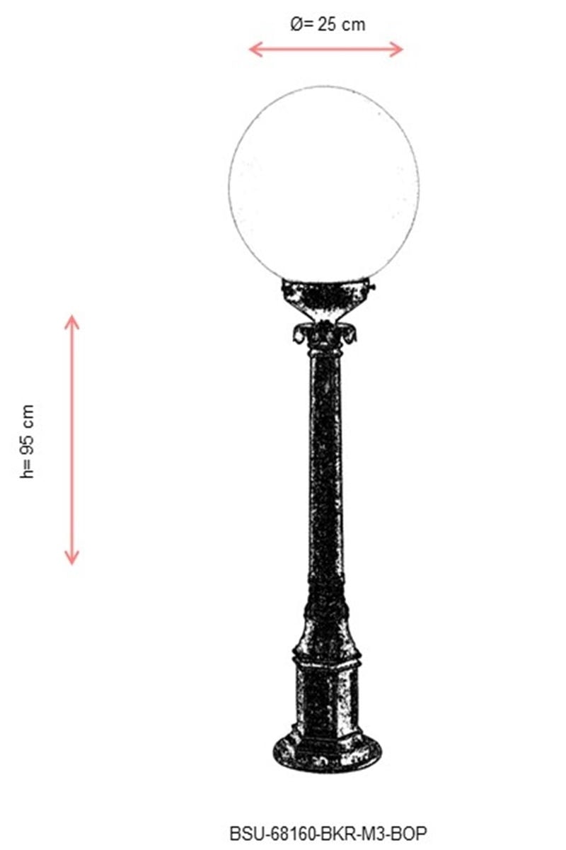 Lampadar de exterior M3BOP Maro 95x25 cm