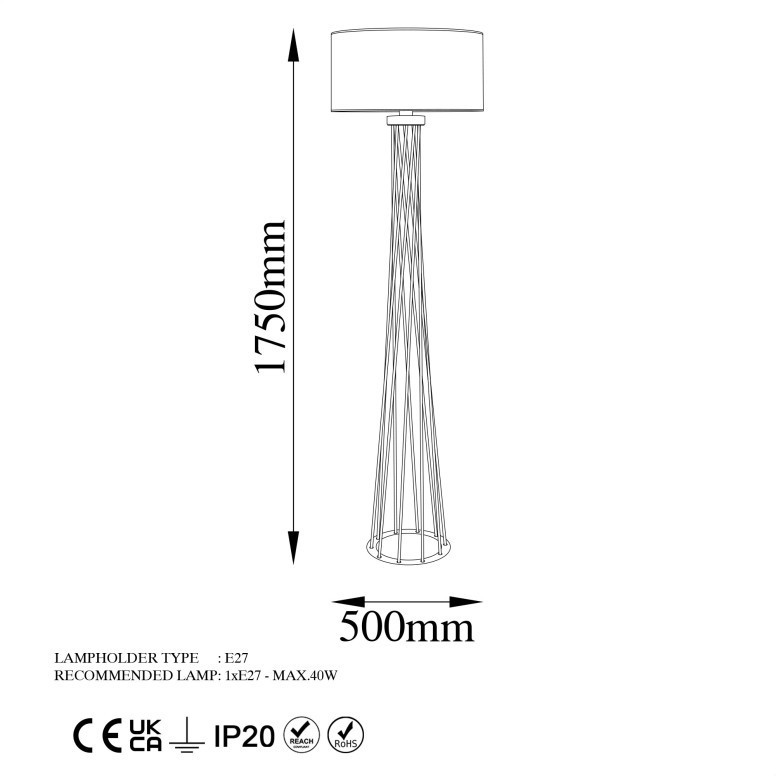 Lampadar Tall - 13472 Maro