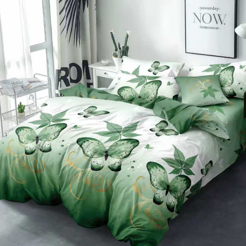 Lenjerie cu elastic 180x200cm, Silvera, 4 Piese